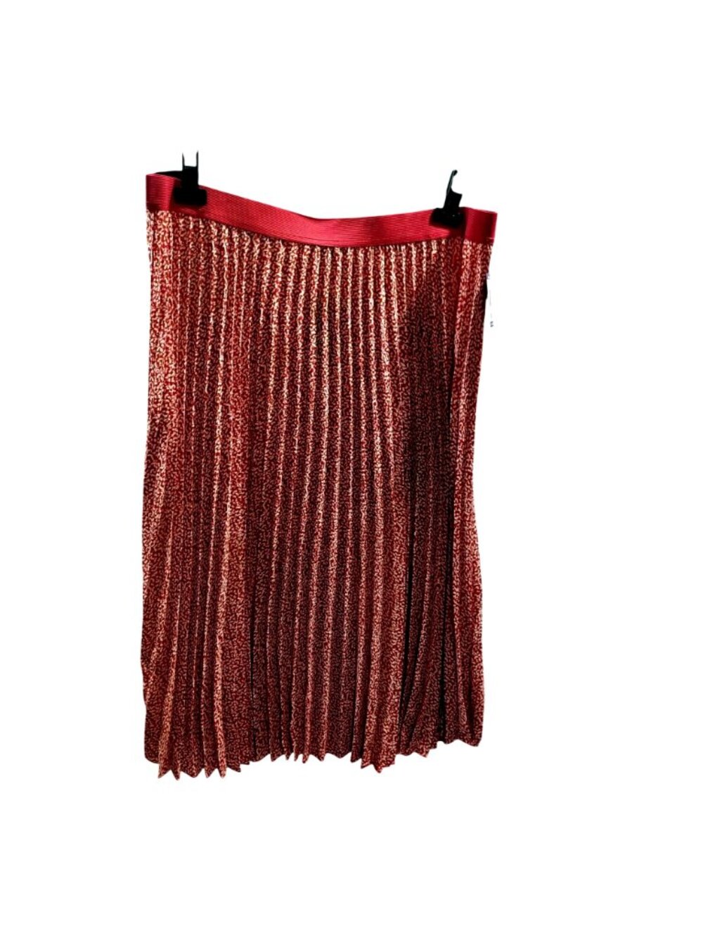 Midi Skirt Pink Pleated Abstract Print A-Line Flowy Vince Camuto NWT Womens XXL